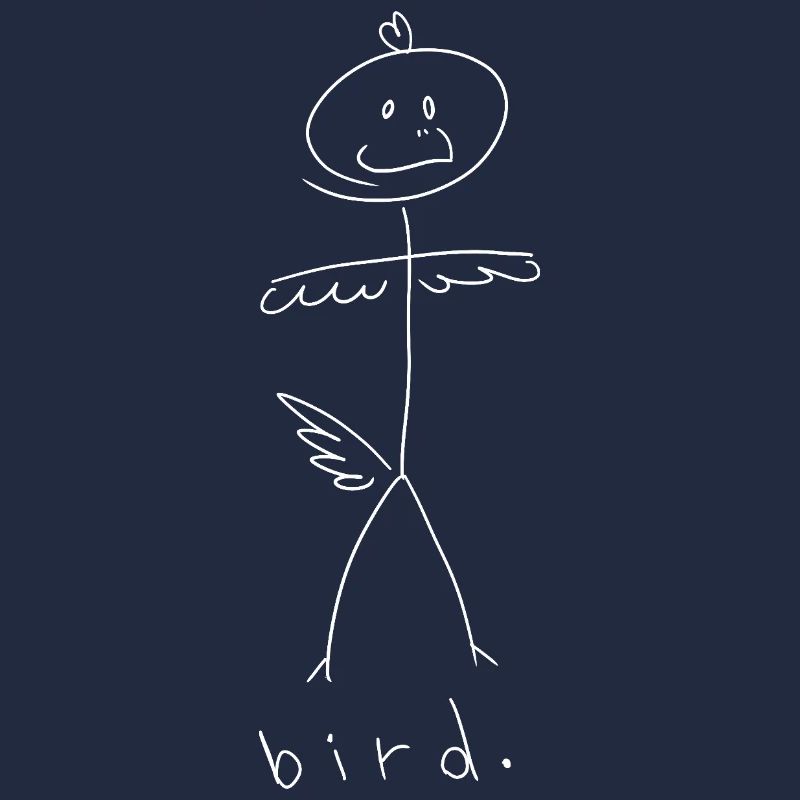 Oiseau. (lignes blanches) (par Leni Riosa)