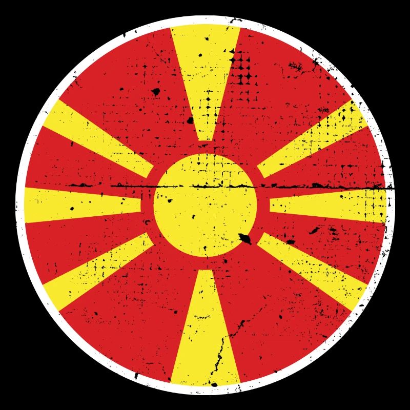 Macédoine du Nord Drapeau macédonien Macédonien