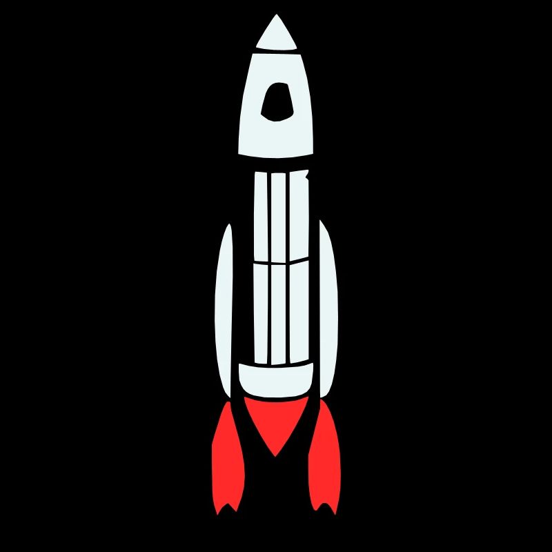 Vecteur de vol spatial spatial de fusée spatiale