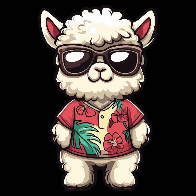 Alpaka Llama Cool Sommer