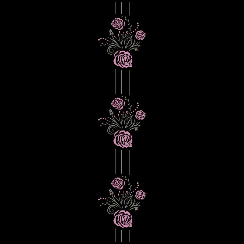 Border with stylized roses