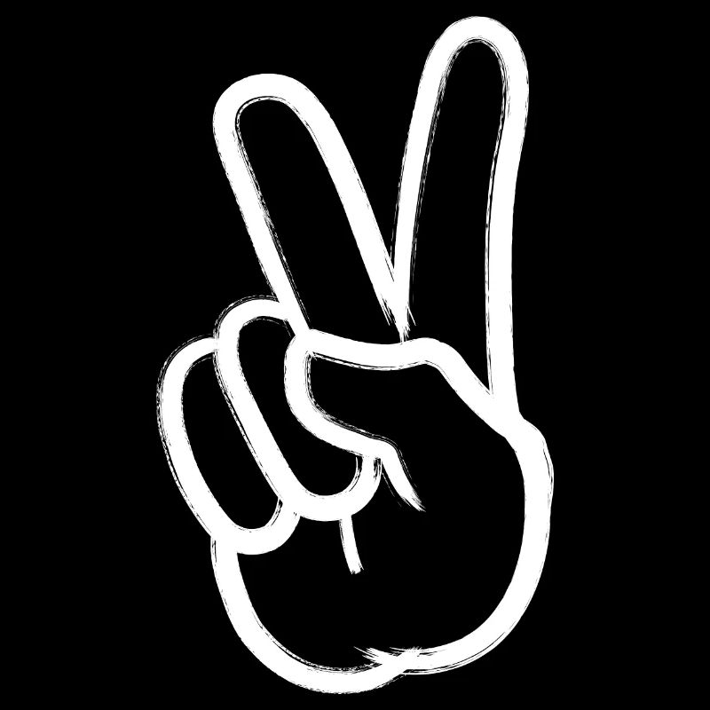 La paix signe la main de la paix