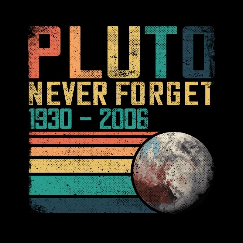 Pluton n’oublie jamais Vintage Nerd Astronomy Science