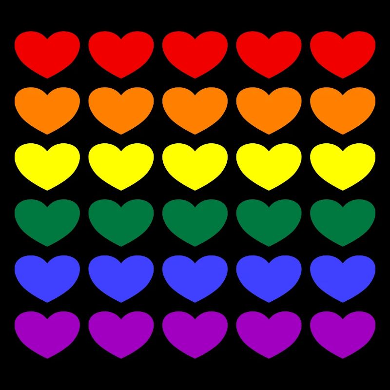 Rainbow Hearts