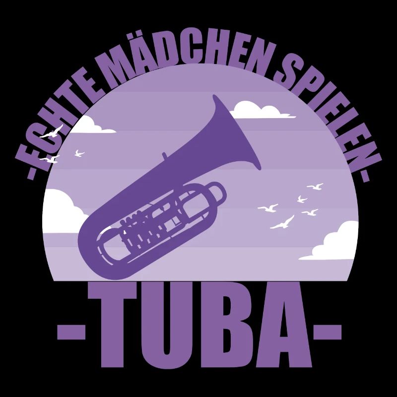 Tuba Musikerin Instrument Mädchen Geschenk