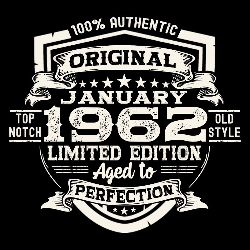 Born 1962 January 61st birthday Gift man