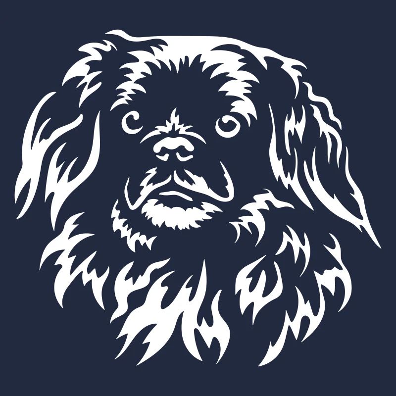 Tibetan Spaniel Head "BlackEdition"