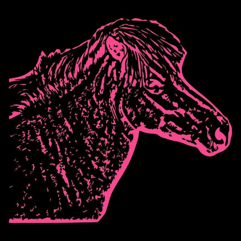 Pferd rosa pink