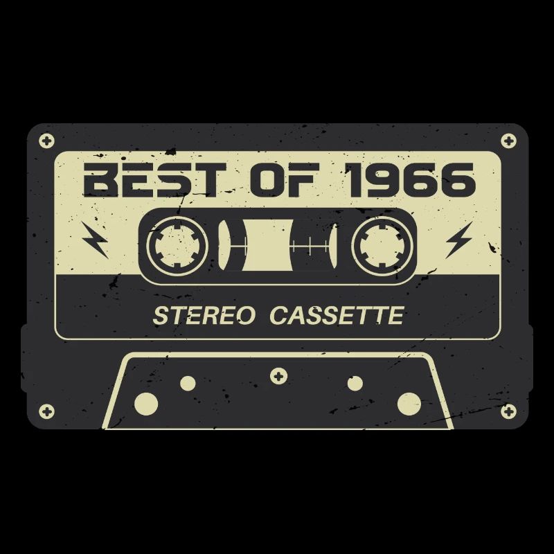 Cassette rétro 1966 vintage 1966 anniversaire 1966