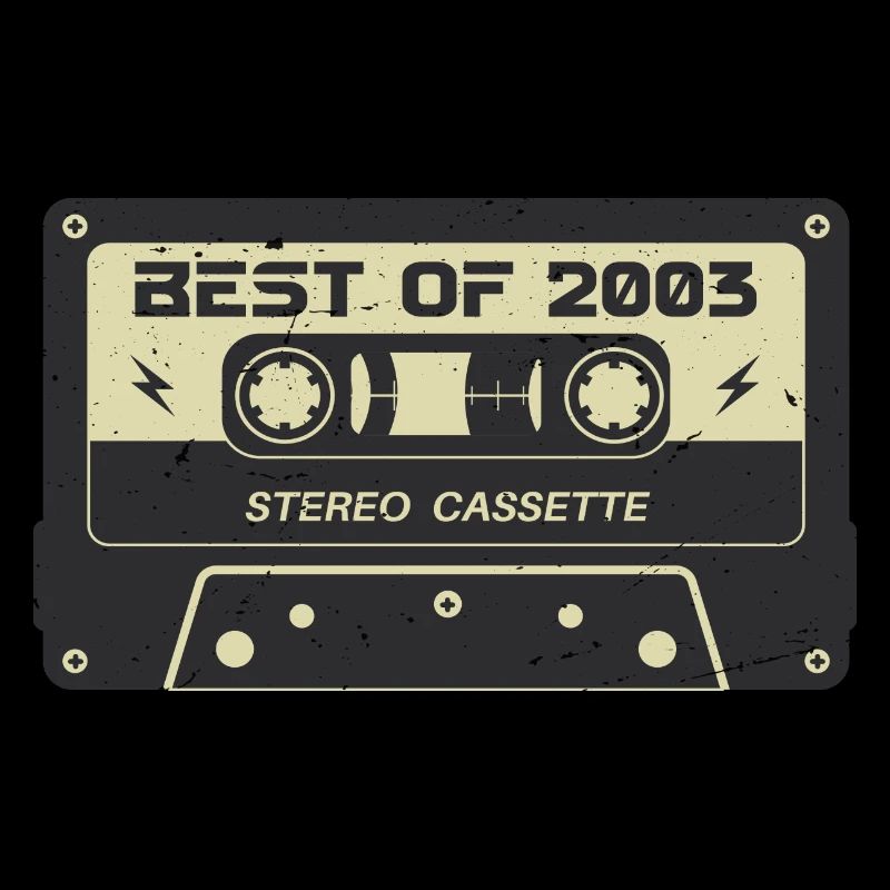 Retro Kassette 2003 vintage 2003 Geburtstag 2003