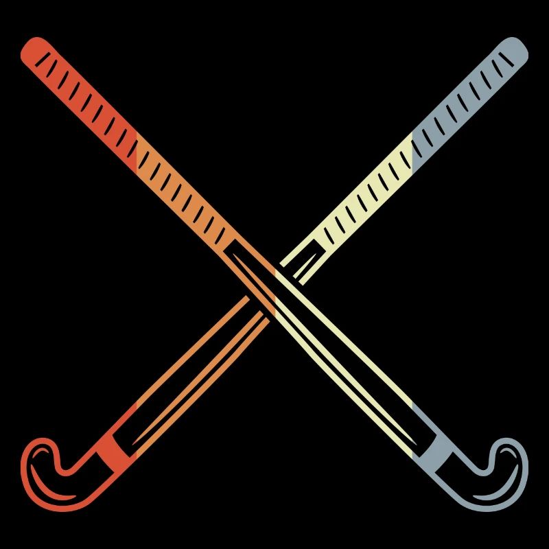 Retro hockey sticks
