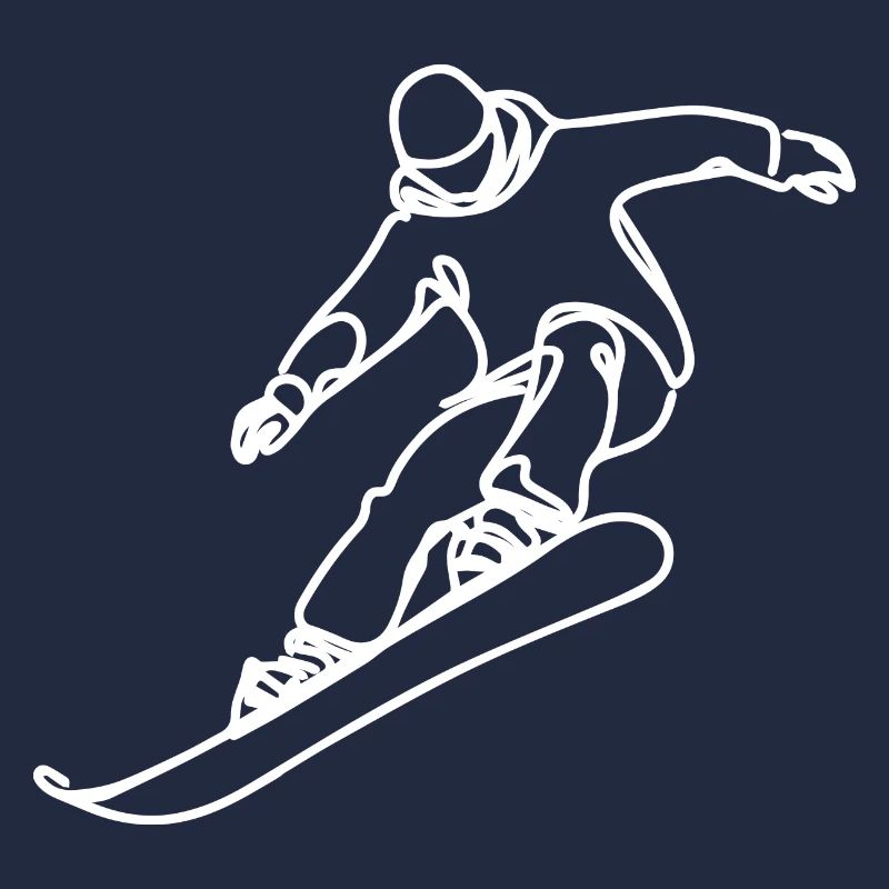 Snowboarder Drawing