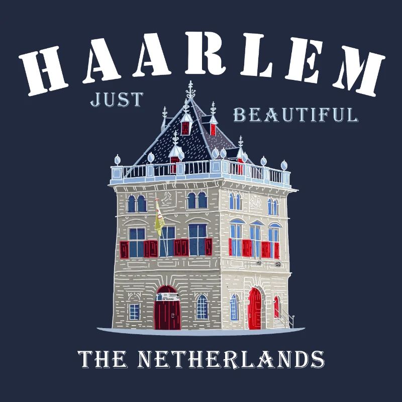 Haarlem Facade De Waag, Pays-Bas Dessin à la main