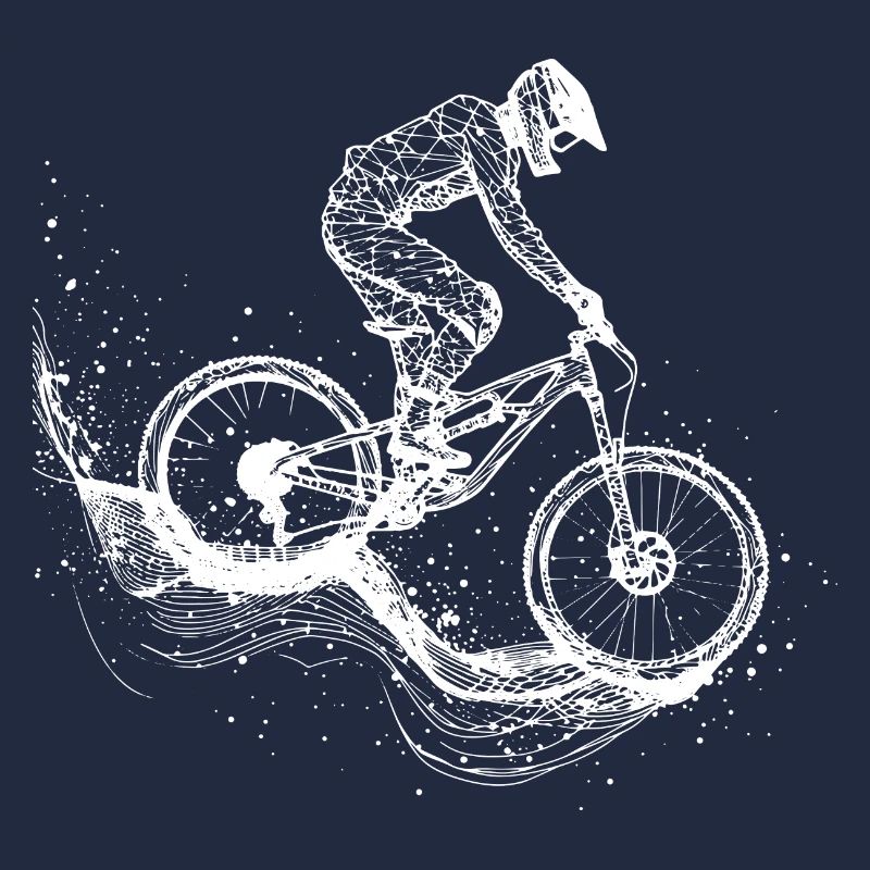 Mountainbiking Zeichnung