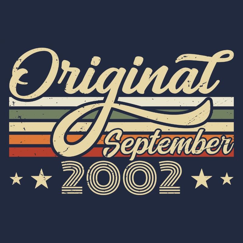 2002 Septembre Né Anniversaire Année de naissance 2002