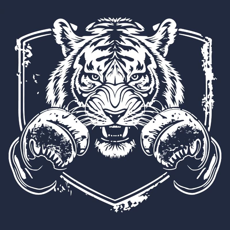 Starker Tiger mit Kampfpose