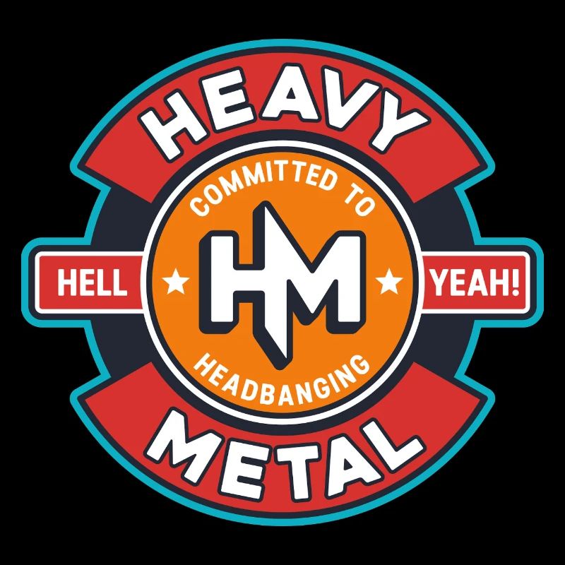 Heavy Metal Retro Emblem