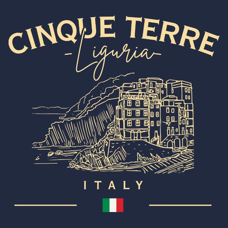 Sketch côtier des Cinque Terre