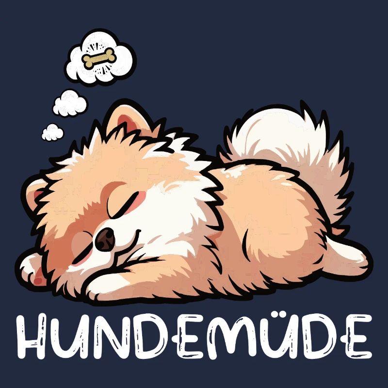 Hundemüde Zwergspitz Zwergspitze Spitzhund Spitz