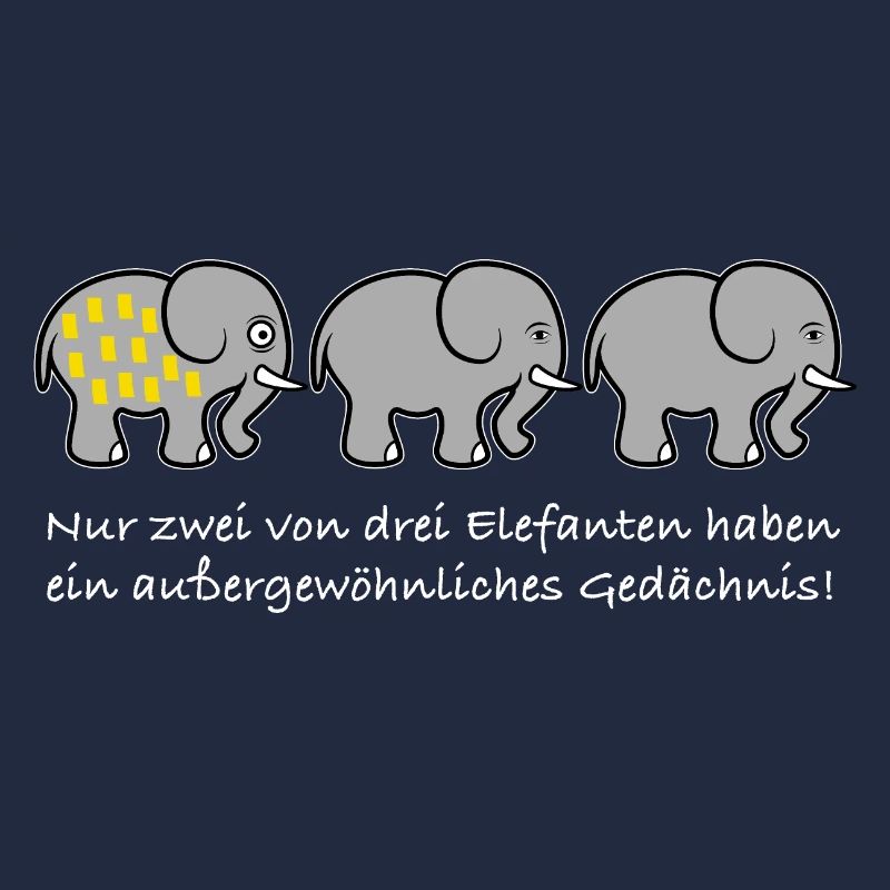 Elefant Gedächnis Spruch lustig