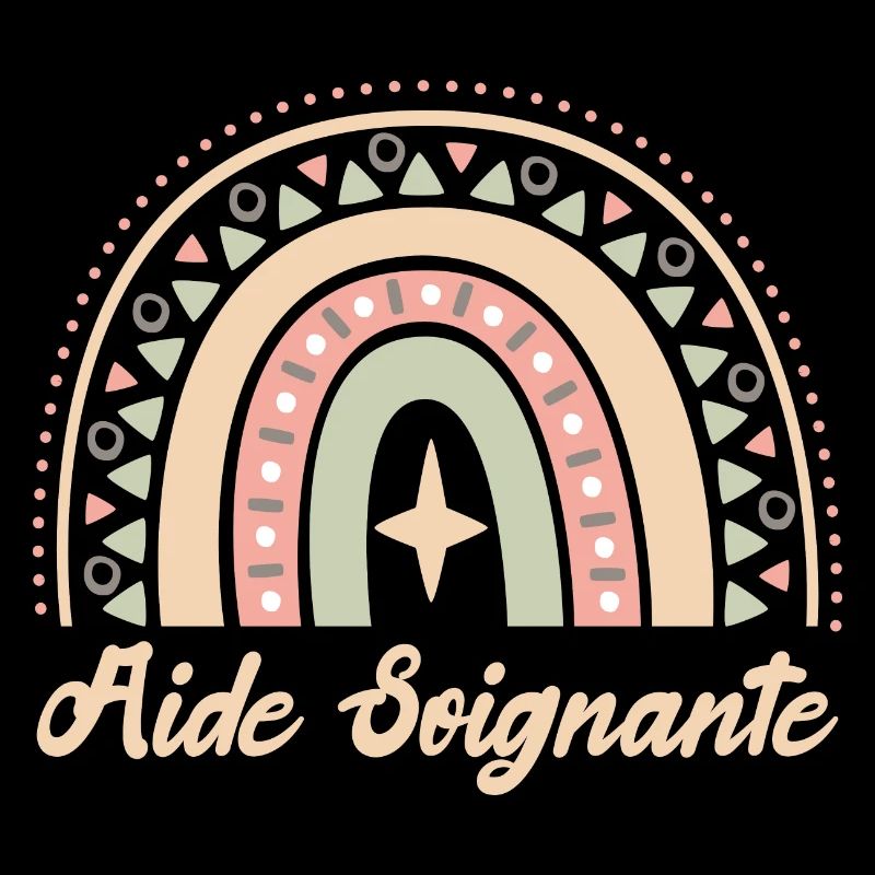 Gift caregiver. Boho Rainbow Caregiver