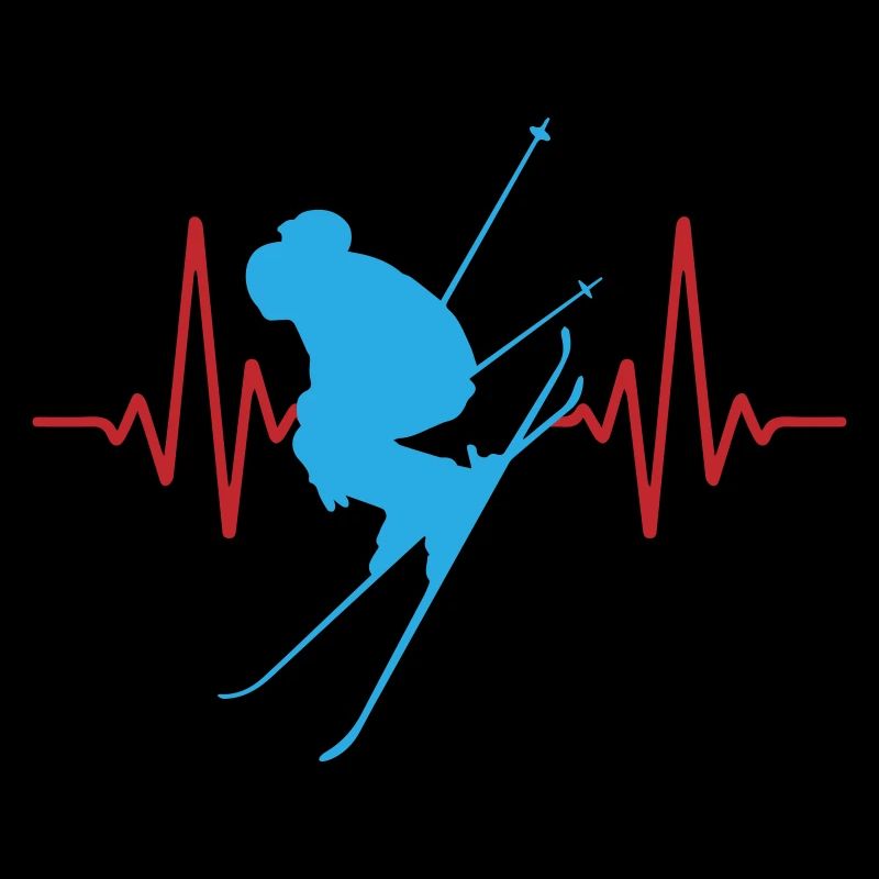 Heartbeat Alpine Skiing | Colors can be changed