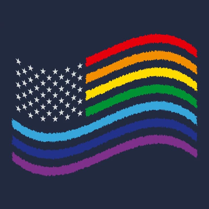 USA Rainbow Flag