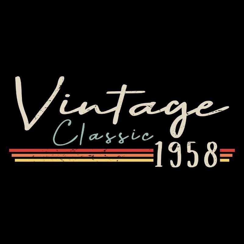 Vintage Original since 1958 Birthday Retro 1958