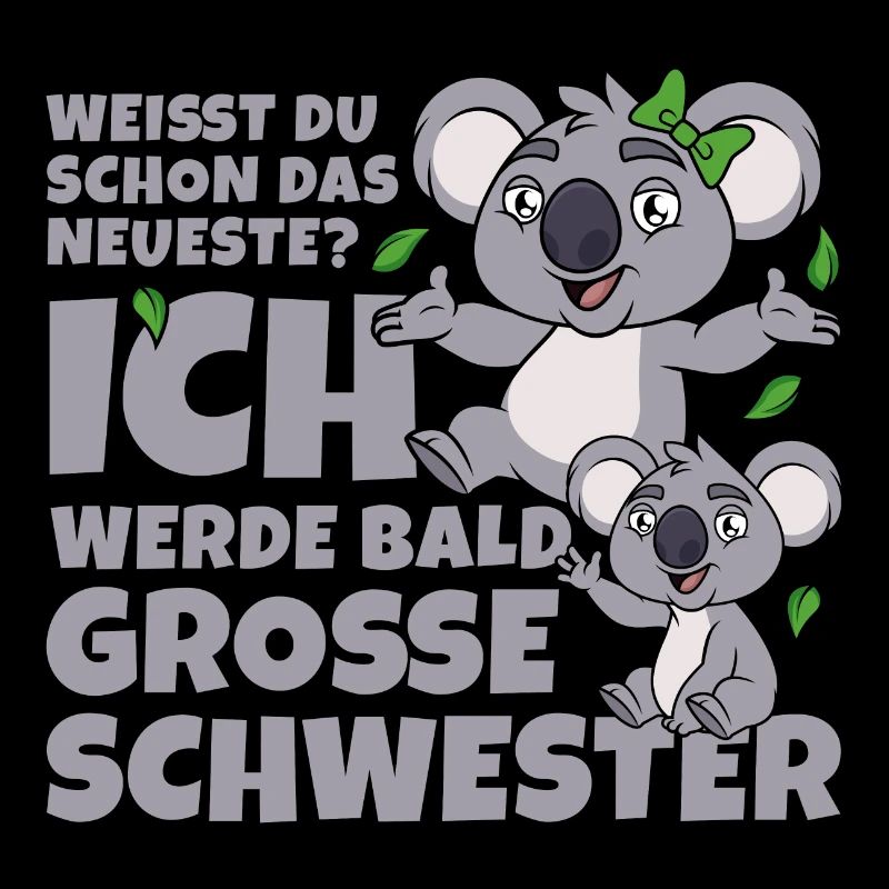 Bald Große Schwester Koala Geschwister Mädchen