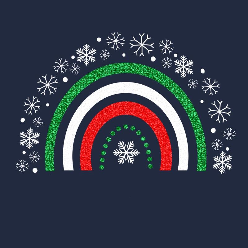 Christmas rainbow glitter to customize