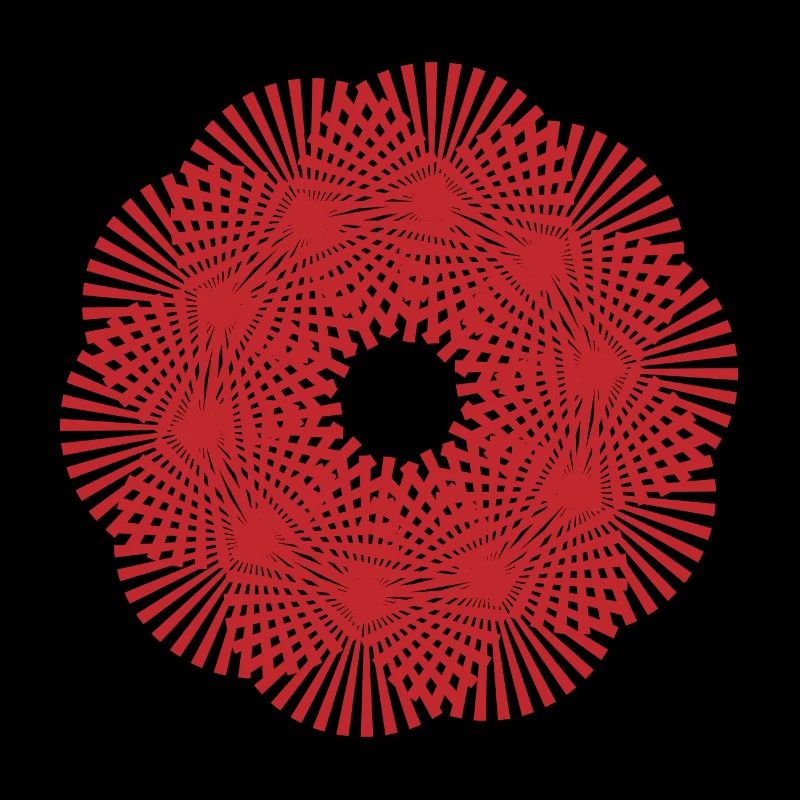 Mandala | Rayons de soleil | Modèle