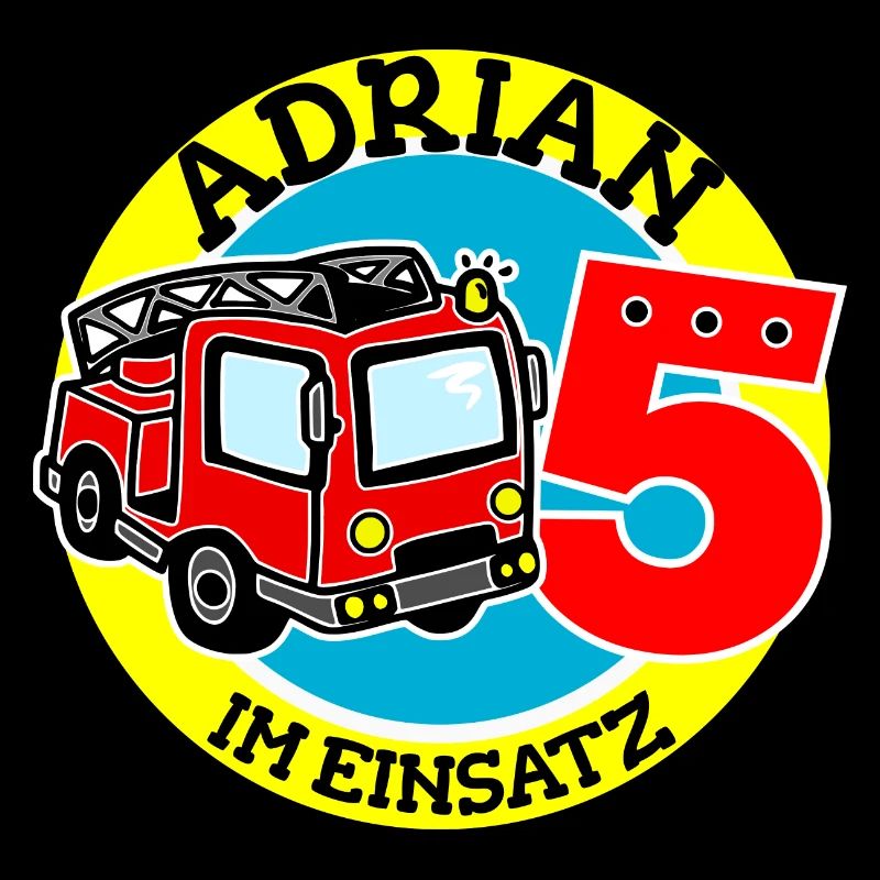 Name Adrian 5. Geburtstag Personalisiert