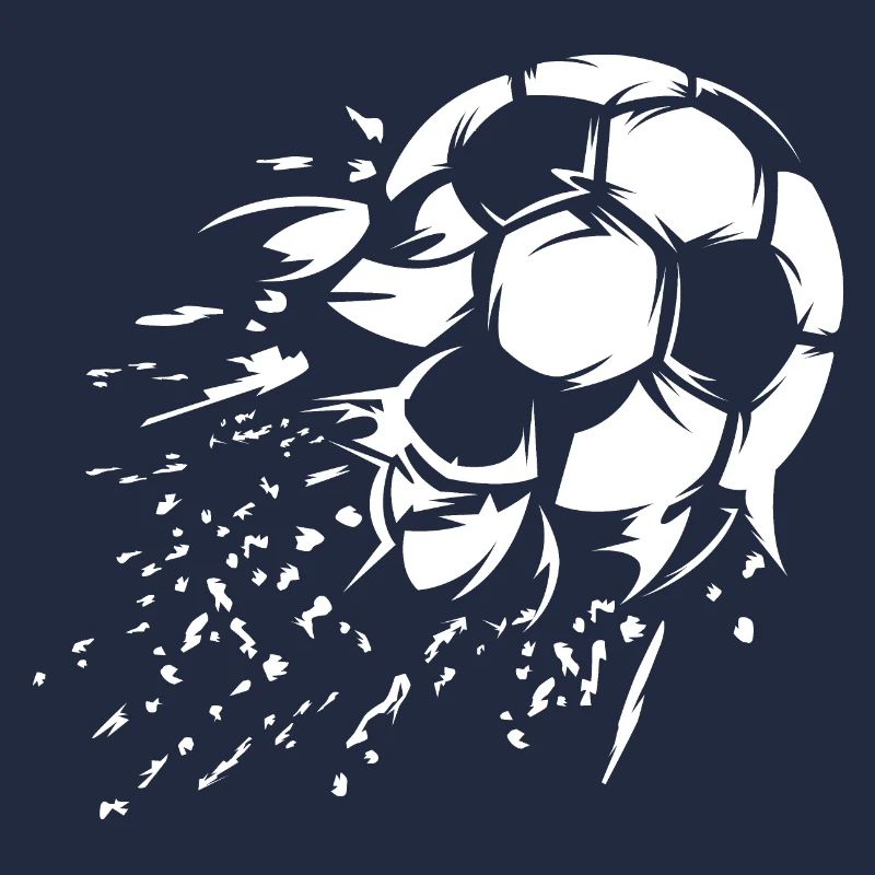 Fußball Schuss Explosion Illustration Team Logo