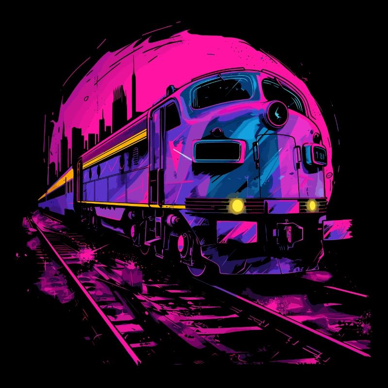 Retrowave Eisenbahn
