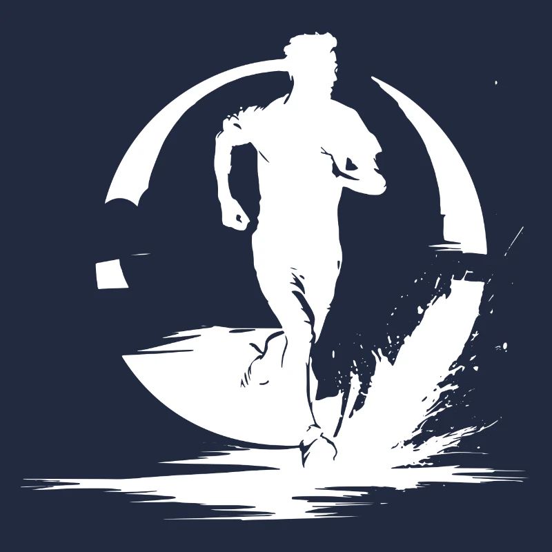 Marathon Junge Zeichnung