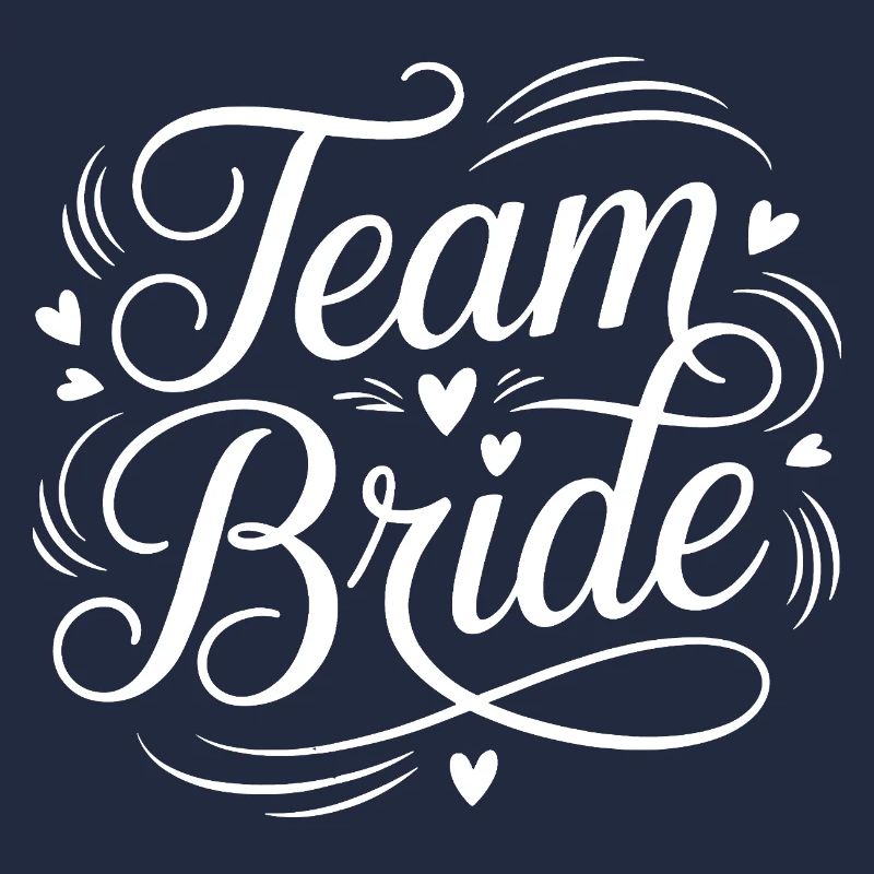 Team Bride Script Motif