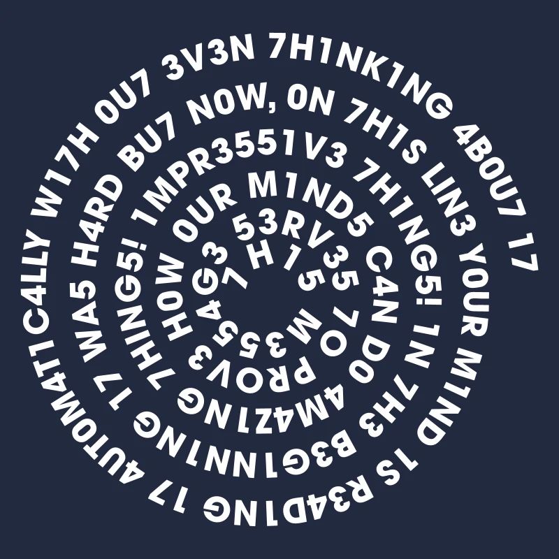 Leetspeak Spirale – Nerd Code 1337 Geek Design