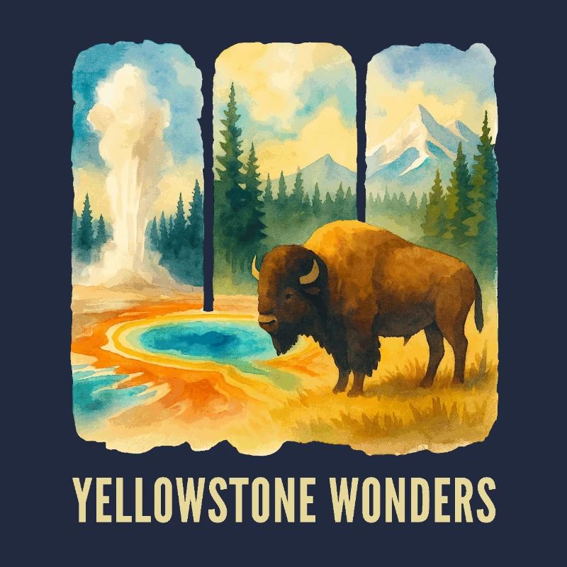 Berglandschaft mit Vulkan