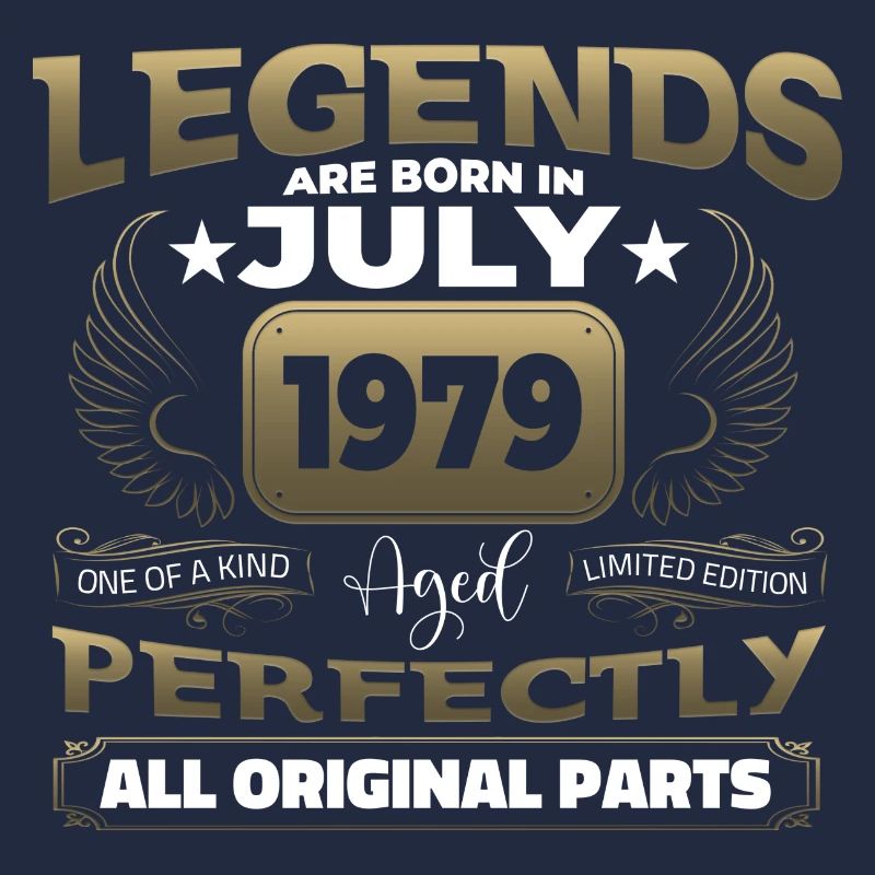 Legend Born 1979 July 43rd Birthday Gift