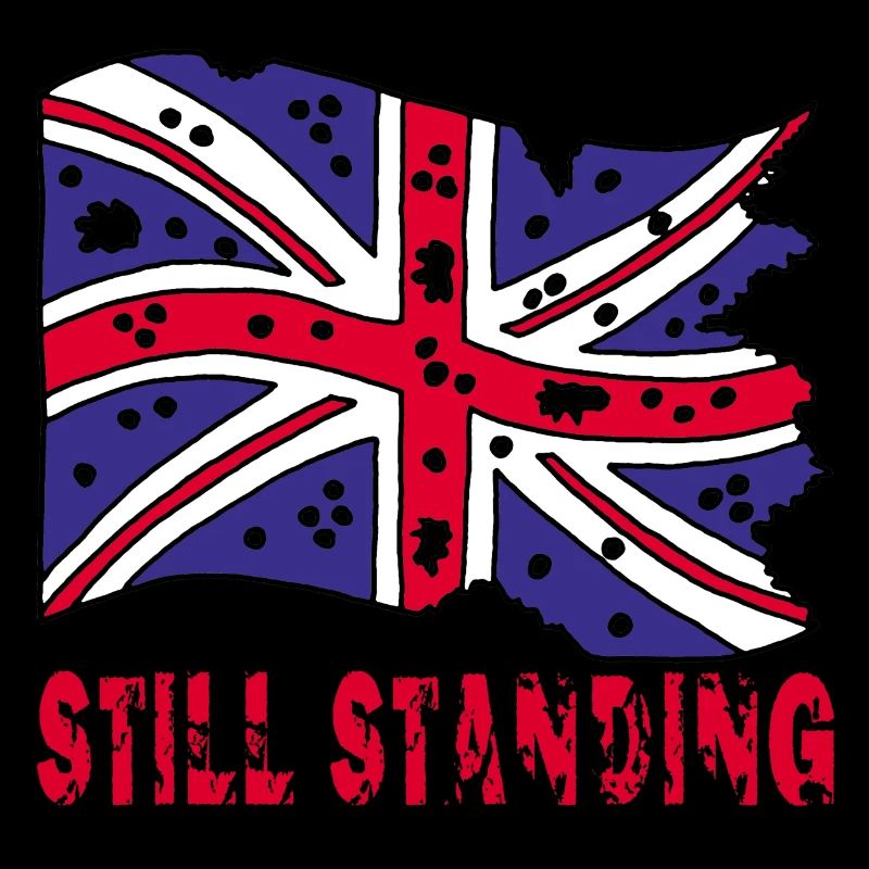 Drapeau anglais déchiré