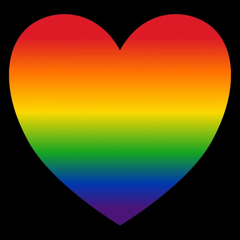 Herz Regenbogenfarben Geschenk