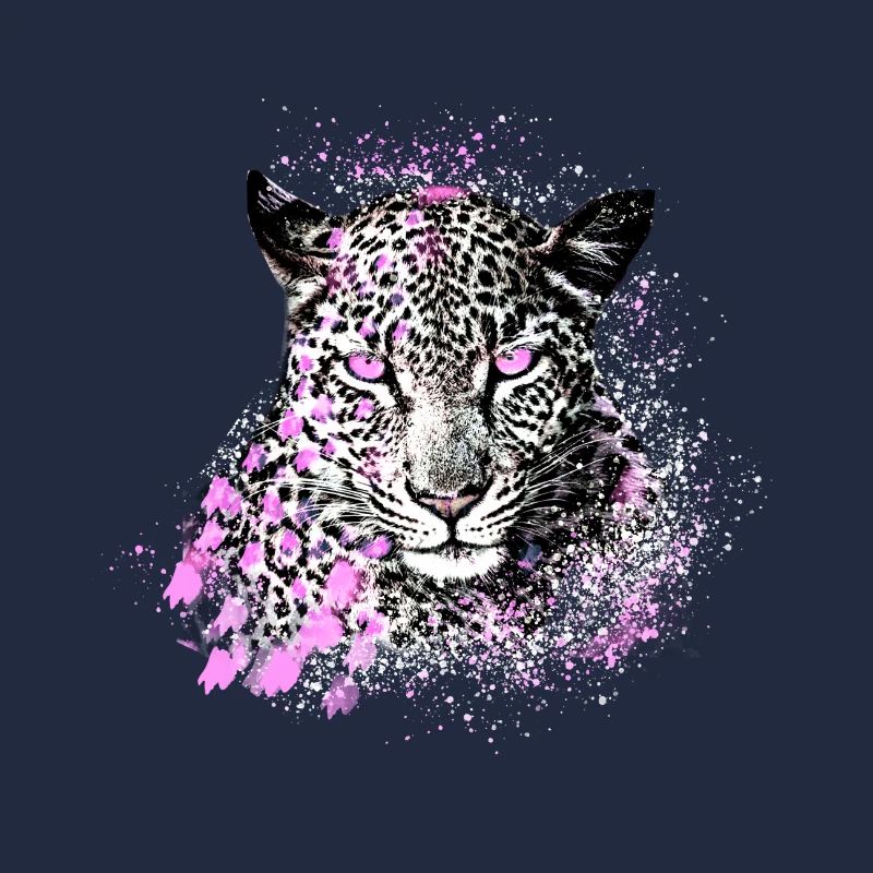 leopard, cat, wildcat, graffiti, painting,pink