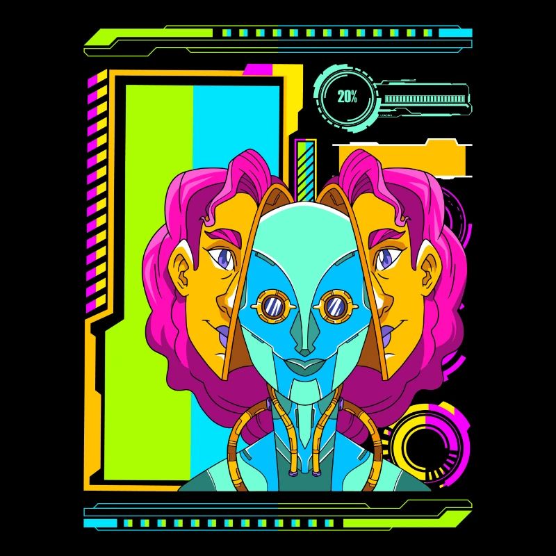 Cyberpunk Rétro Synthwave Futuriste