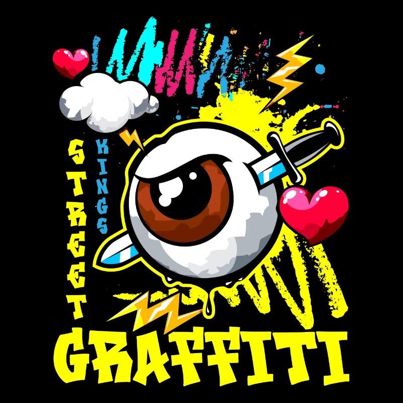 Graffiti Bunt Hip Hop