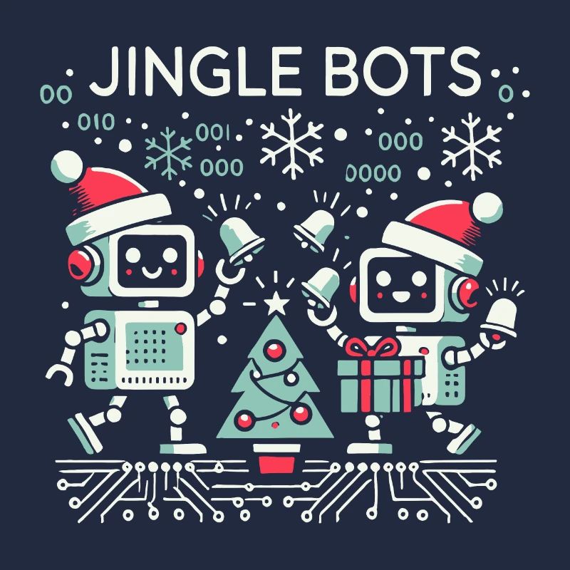 Jingle Bots - Weihnachtsroboter mit Binärcode