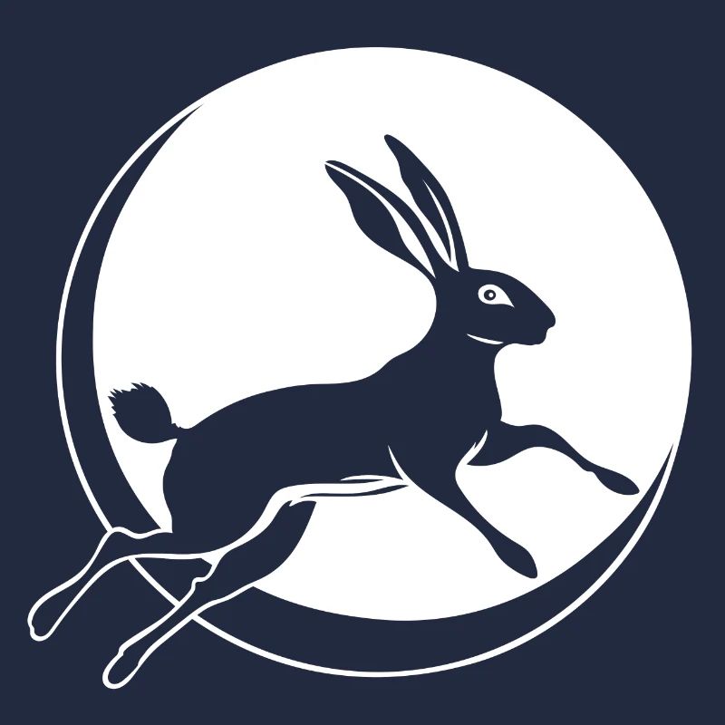 Rabbit with Moon Ostara Full Moon