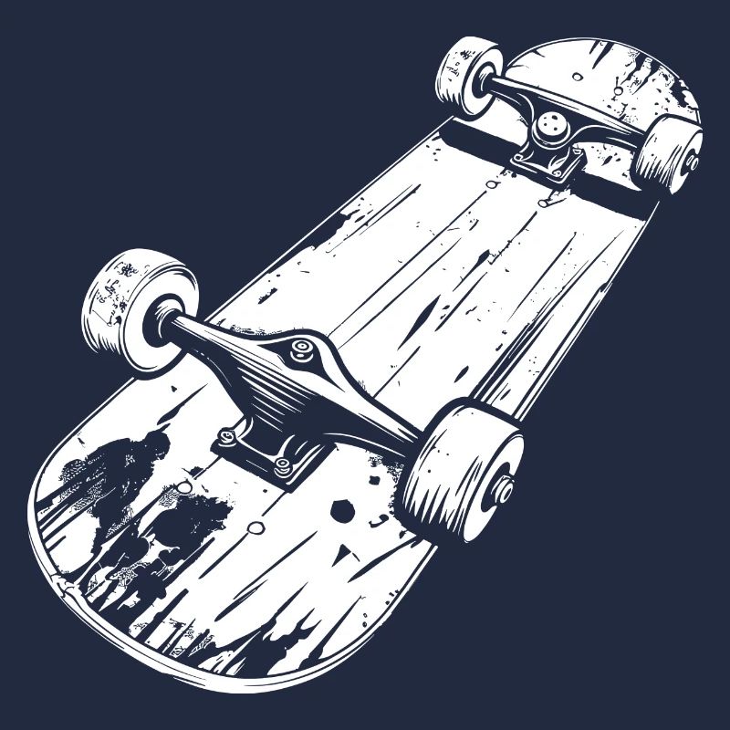 Dessin de planche à roulettes