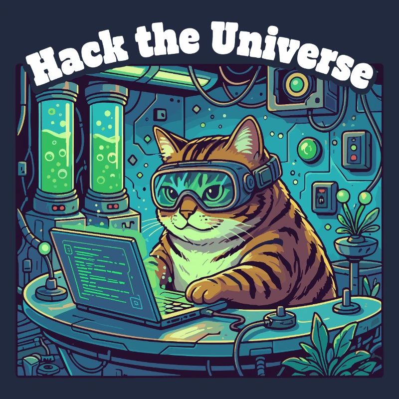 Hackerkatze im Universum