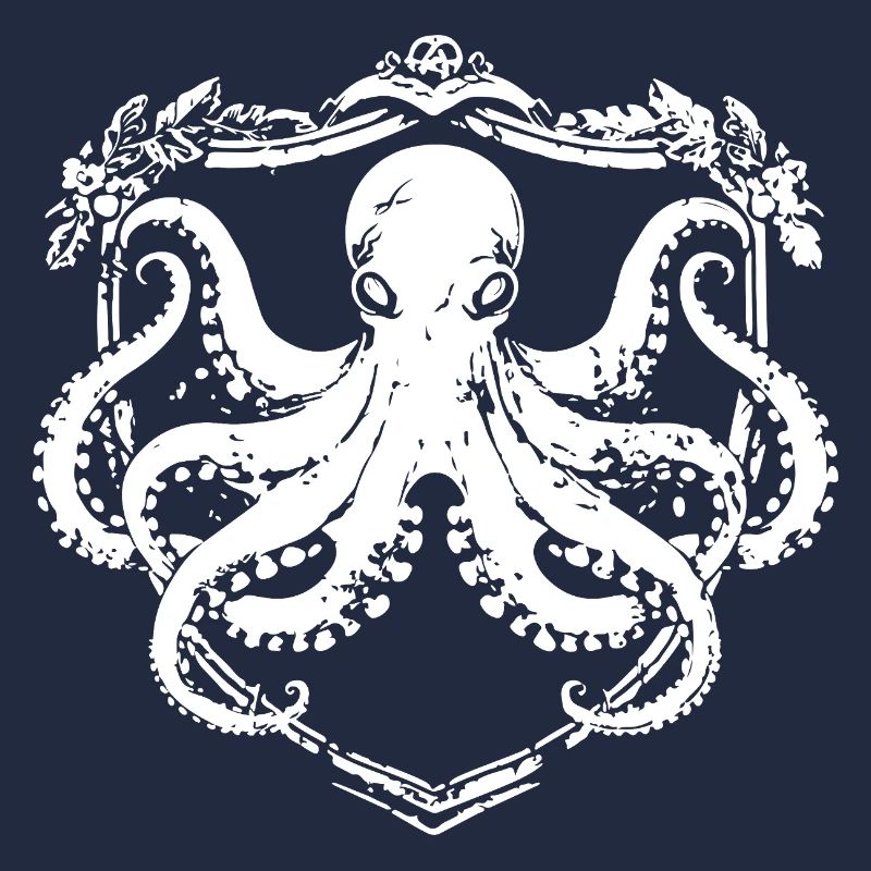 Oktopus Wappen Emblem