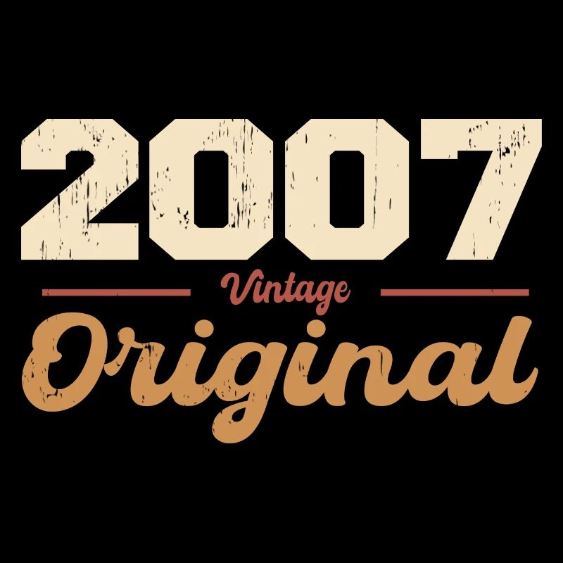 2007 Vintage Anniversary Retro Gift 2007